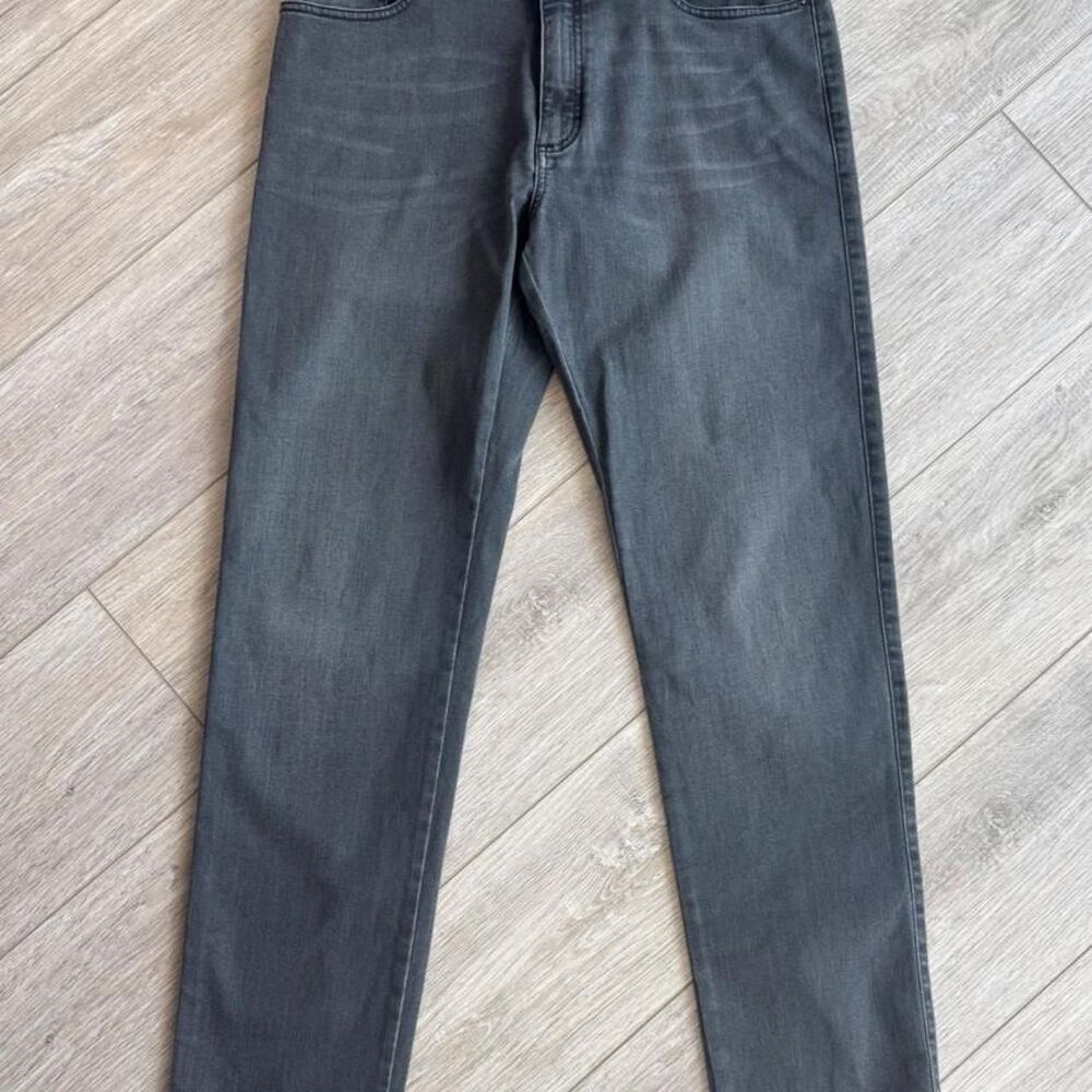 Ermenegildo-zegna Men's Grey and Black Jeans